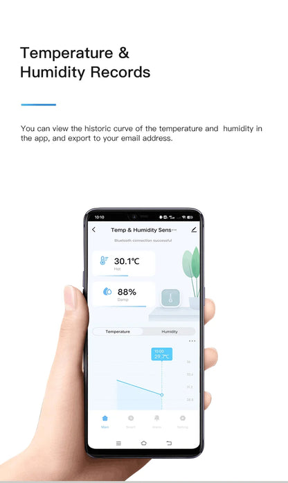 Tuya Mini LCD Temperature & Humidity Sensor - MITANCO