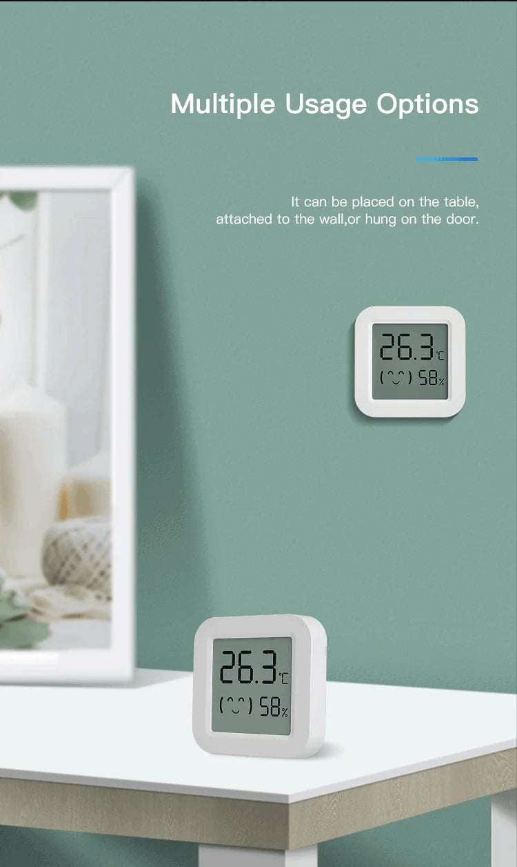 Tuya Mini LCD Temperature & Humidity Sensor - MITANCO