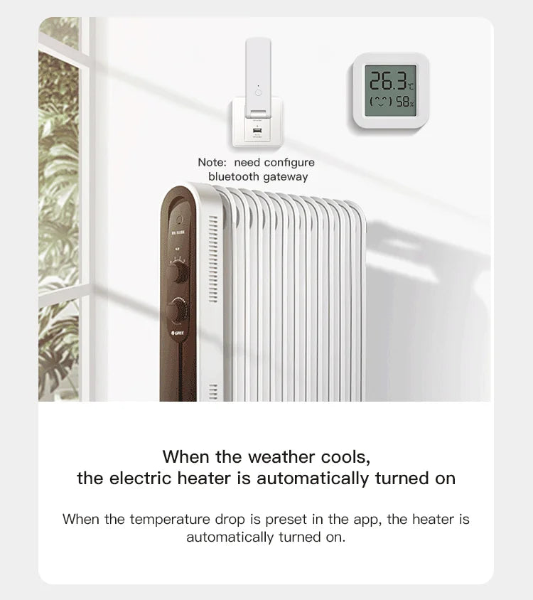 Tuya Mini LCD Temperature & Humidity Sensor - MITANCO