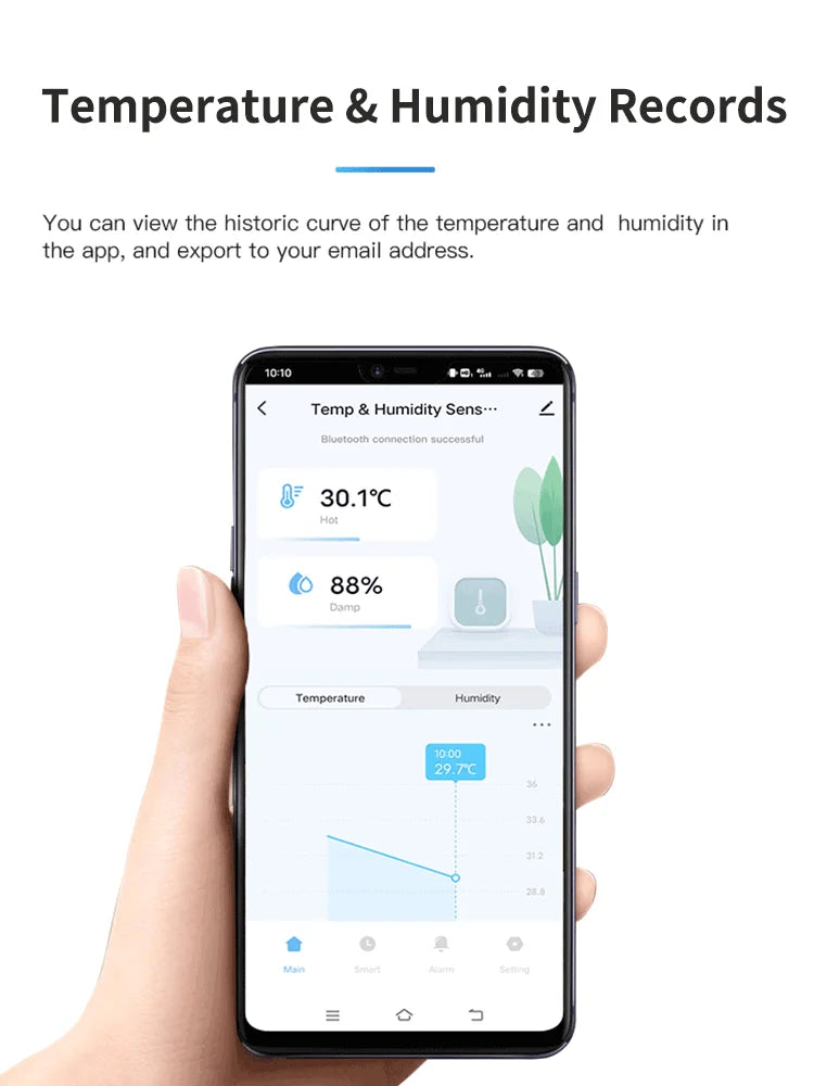 Tuya Mini LCD Temperature & Humidity Sensor - MITANCO