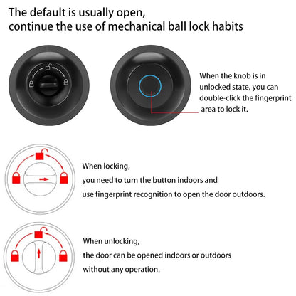 Smart Biometric Door Lock (Model K10-2) - MITANCO