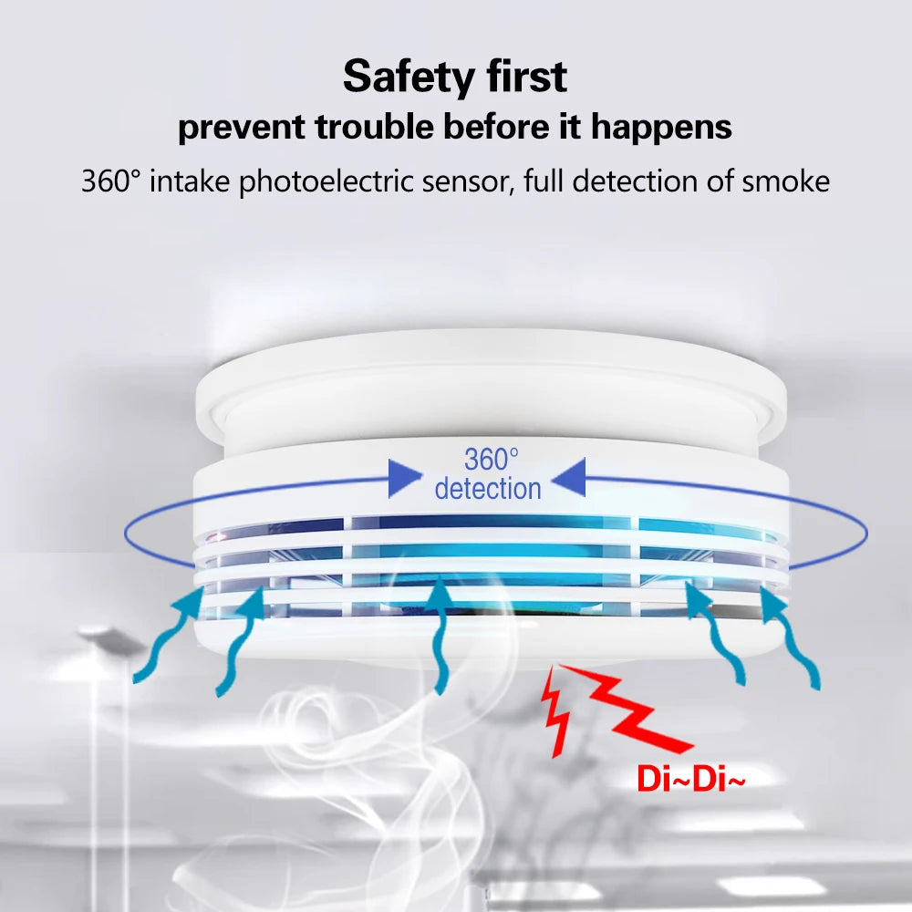 Tuya Smart WiFi Smoke Detector Sensor - MITANCO