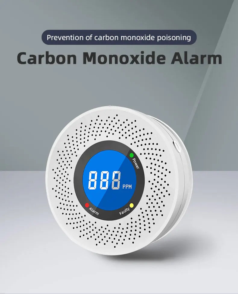 Standalone Carbon Monoxide Detector with Screen Display - MITANCO