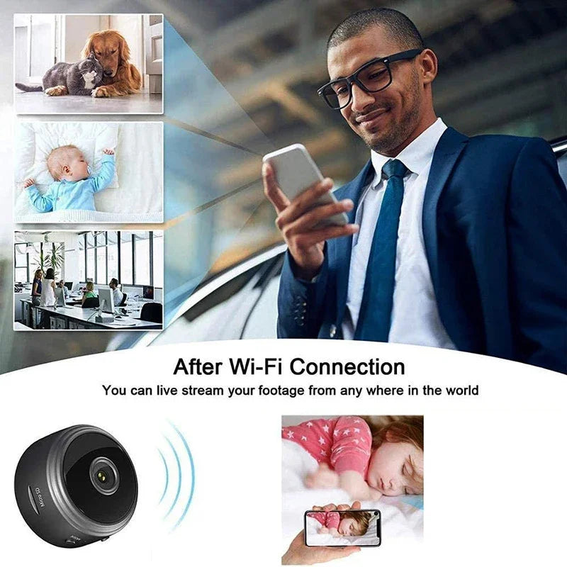 9 WiFi Mini Camera – Perfect for Home Security, Infants, and Pets - MITANCO