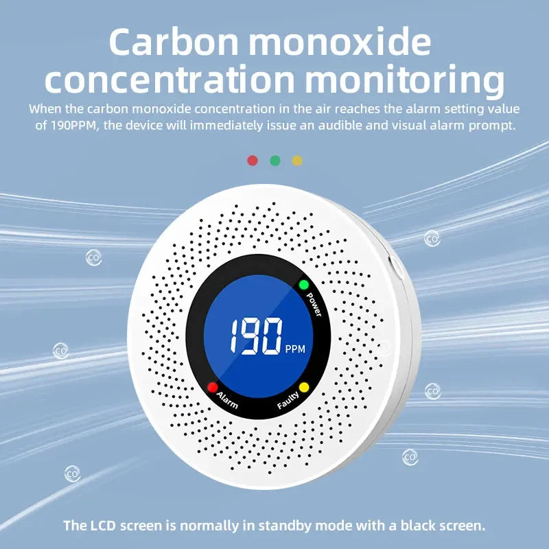 Standalone Carbon Monoxide Detector with Screen Display - MITANCO