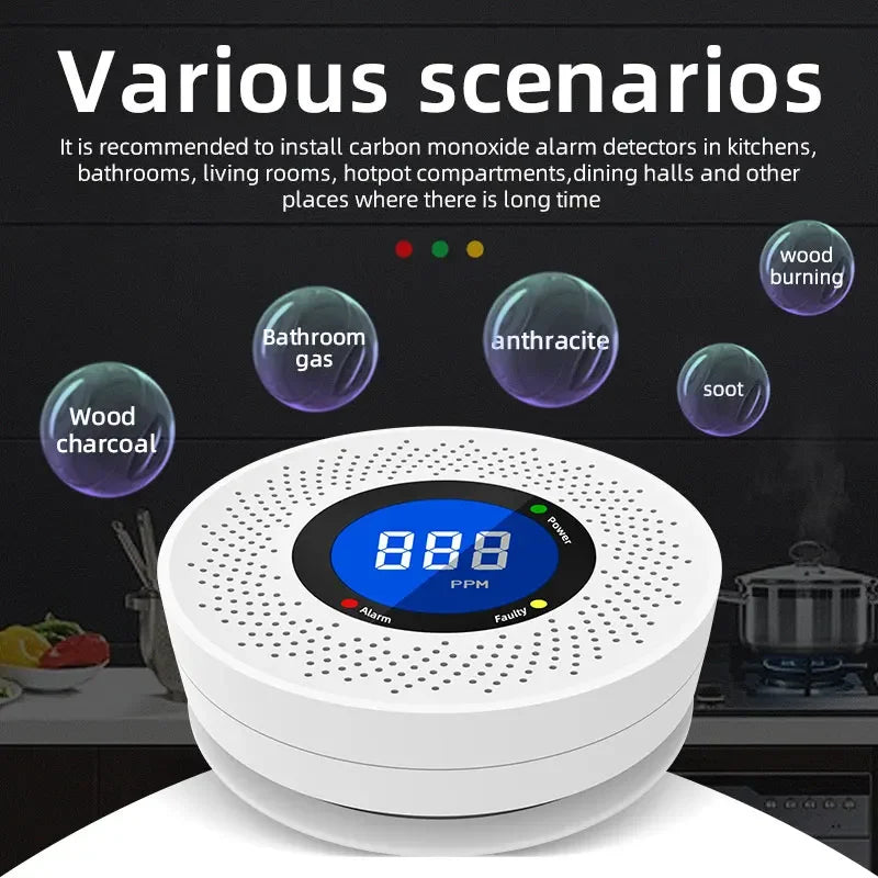 Standalone Carbon Monoxide Detector with Screen Display - MITANCO