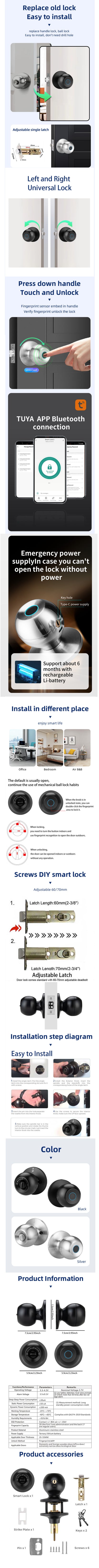 Smart Biometric Door Lock (Model K10-2) - MITANCO