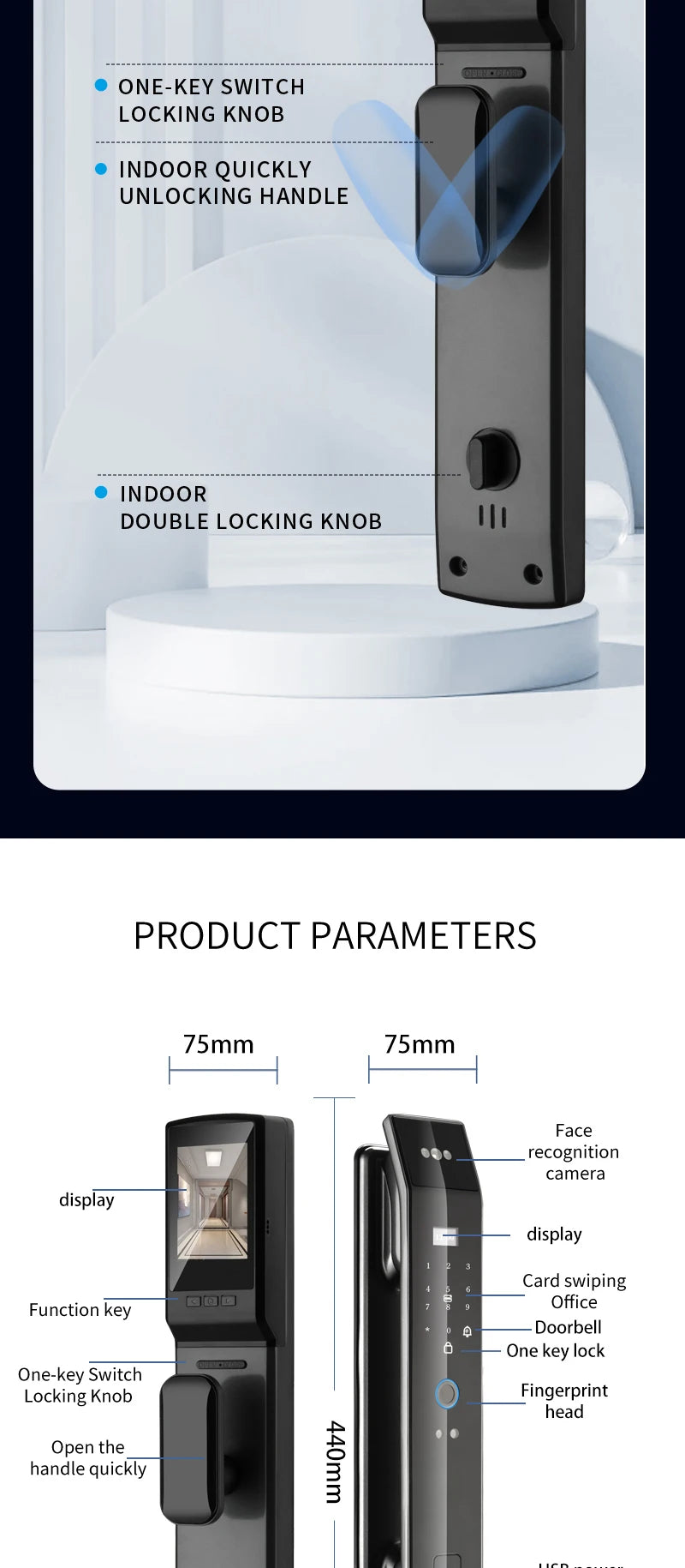 Smart Door Lock with Face Recognition &amp; Advanced Security - MITANCO