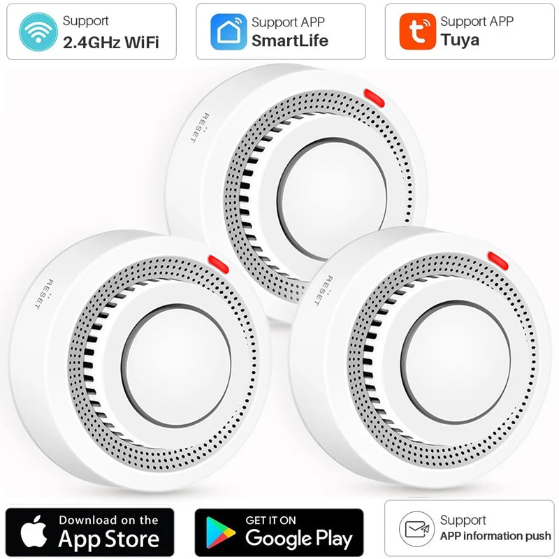 WiFi Tuya Smart Smoke Detector Sensor - MITANCO