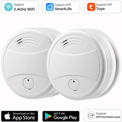 Tuya Smart WiFi Smoke Detector Sensor - MITANCO