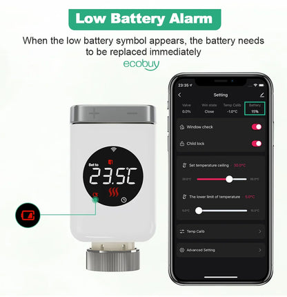 Tuya Zigbee 3.0 Smart Thermostatic Radiator Valve (TRV801Z) - MITANCO