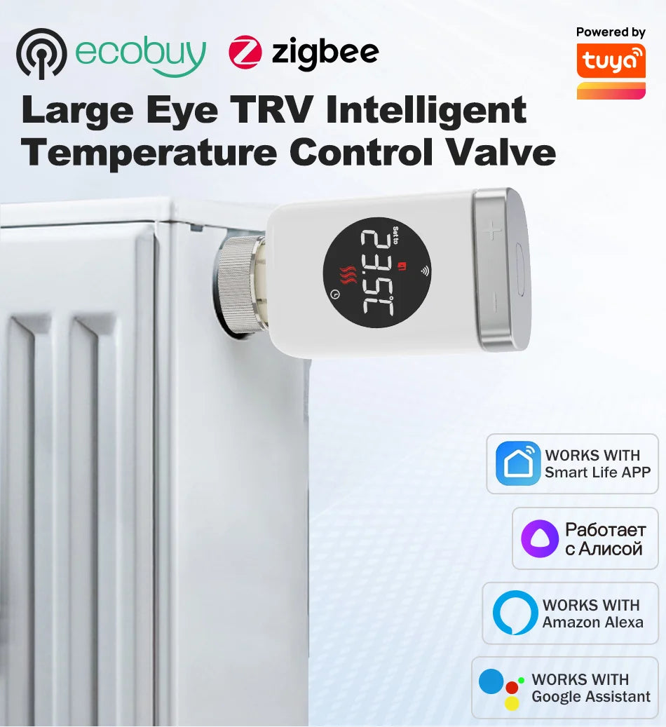 Tuya Zigbee 3.0 Smart Thermostatic Radiator Valve (TRV801Z) - MITANCO